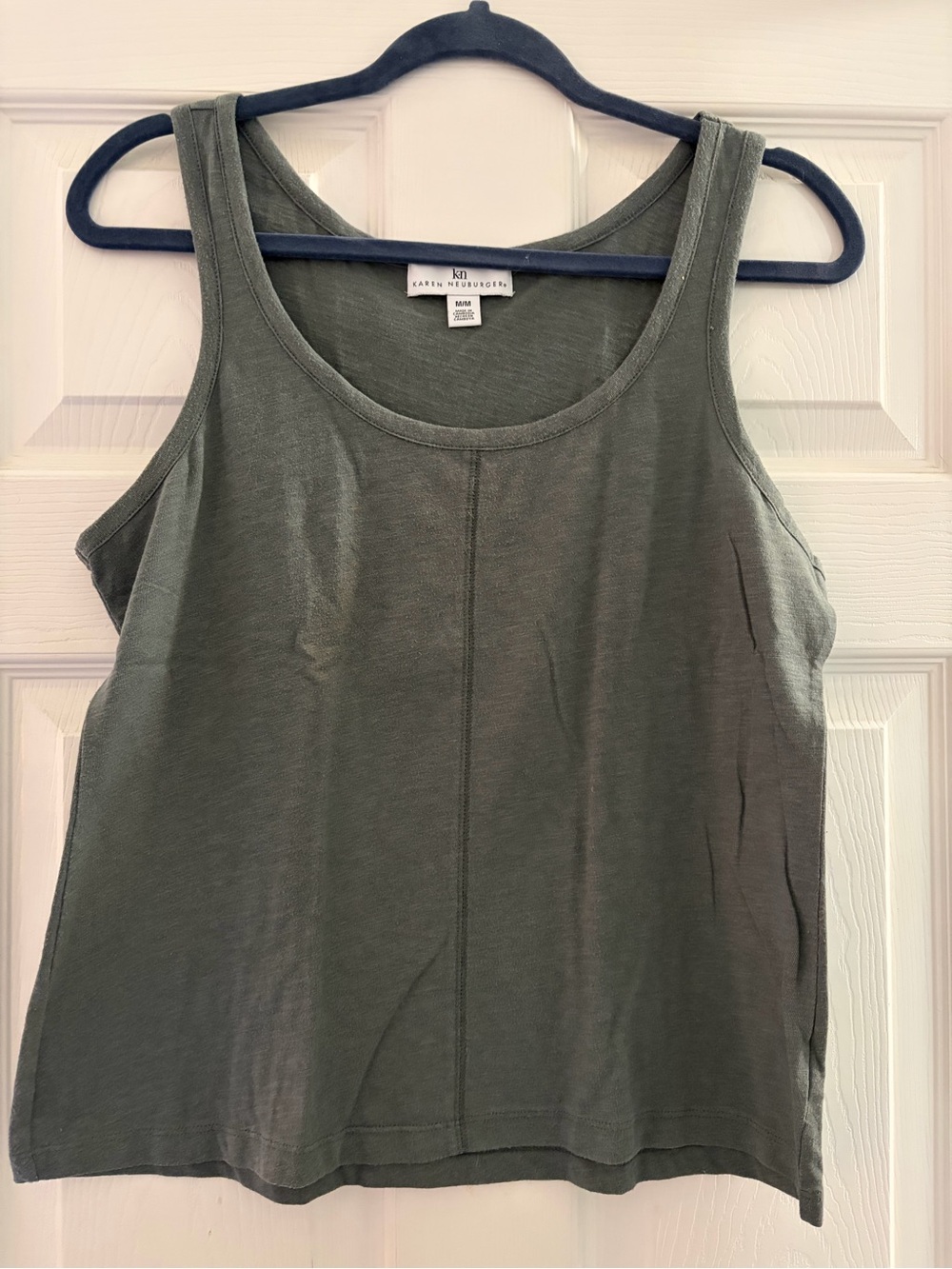 Karen Neuburger Olive Scoop Neck Tank